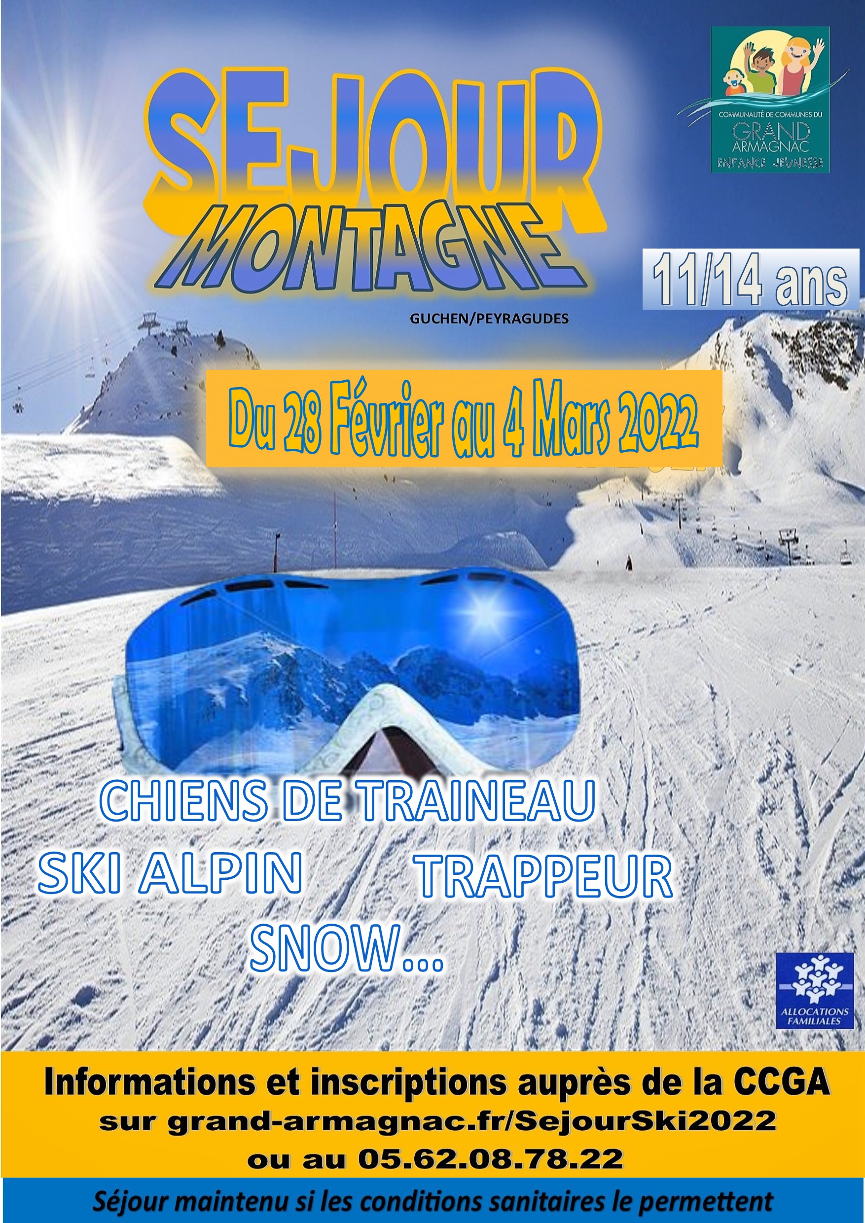 Affiche séjour Séjour montagne 2022 - CCGA