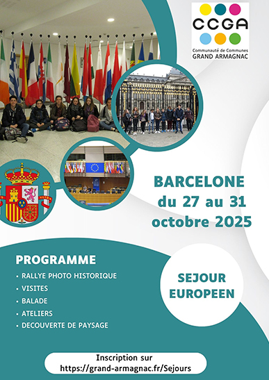 Affiche séjour Barcelone 2025- CCGA
